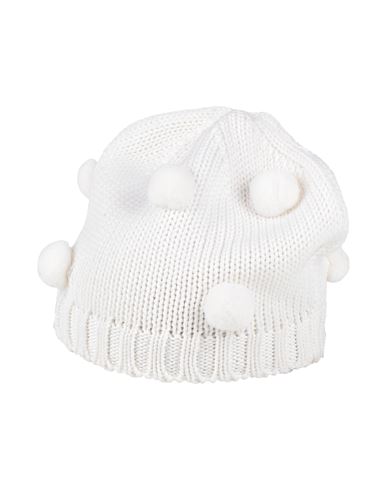 Catya Toddler Girl Hat Cream Size 7 Merino Wool In White