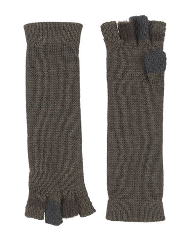 Y's Yohji Yamamoto Woman Gloves Military Green Size S Wool, Mohair Wool, Nylon