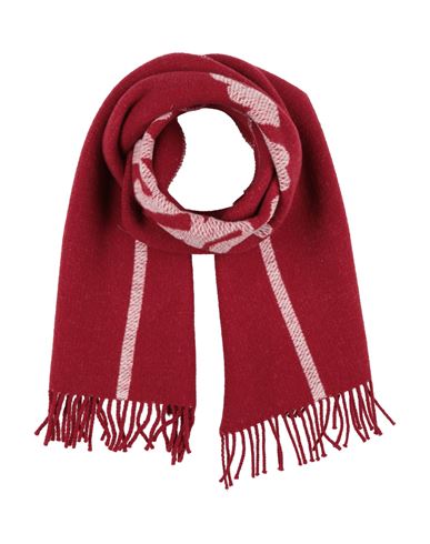 Armani Exchange Woman Scarf Brick Size - Wool, Polyamide In Red