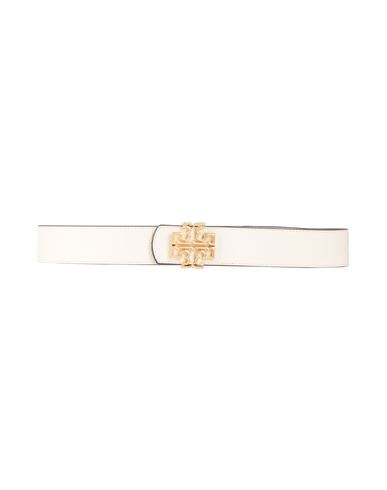 Tory Burch Woman Belt Off White Size 28 Leather In White