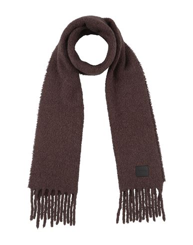 Sandro Man Scarf Khaki Size - Alpaca Wool, Polyamide In Sand