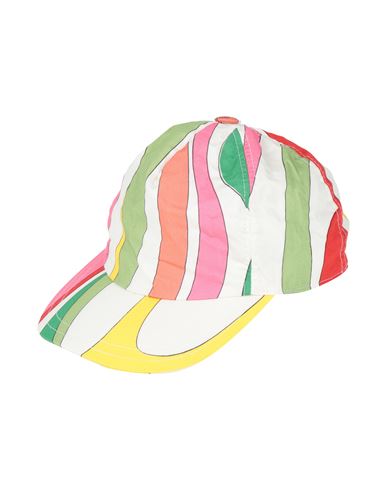 Pucci Toddler Girl Hat Off White Size 6 Cotton In White