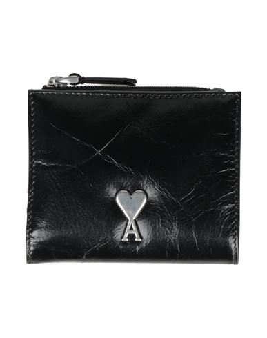 Ami Alexandre Mattiussi Woman Wallet Black Size - Textile Fibers