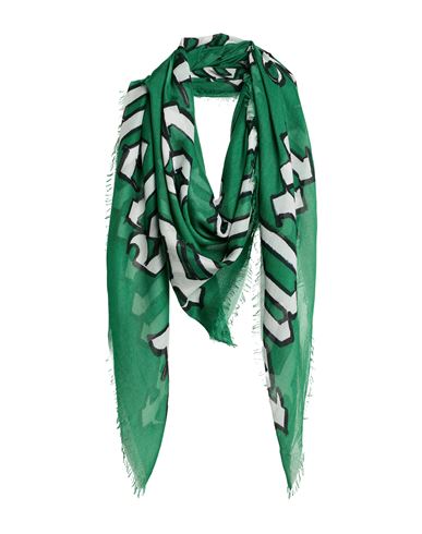 Palm Angels Man Scarf Green Size - Modal, Silk