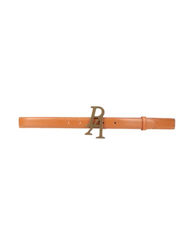 Palm Angels Woman Belt Tan Size Onesize Leather In Yellow