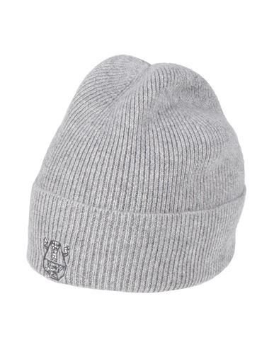 Brunello Cucinelli Man Hat Grey Size M Cashmere In Gray