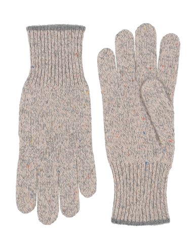 Brunello Cucinelli Man Gloves Beige Size Xl Cashmere In Sand
