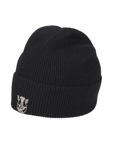 Brunello Cucinelli Man Hat Black Size M Cashmere In Black