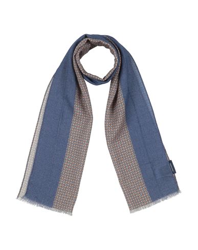 Harmont & Blaine Man Scarf Navy Size - Wool In Blue