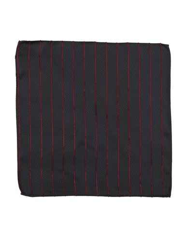 Giorgio Armani Man Scarf Navy Size - Silk, Viscose, Modal In Blue