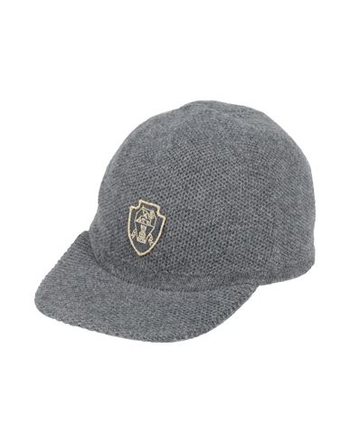 Brunello Cucinelli Woman Hat Lead Size M Cashmere, Polyamide In Gray