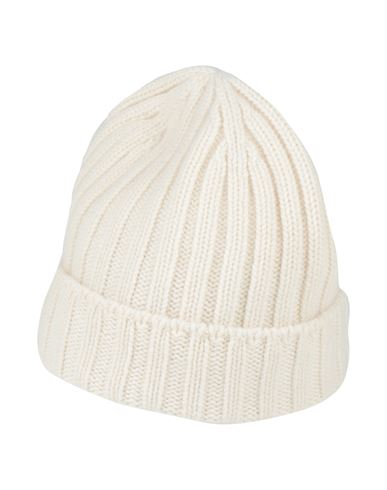 Brunello Cucinelli Man Hat Ivory Size L Cashmere In White