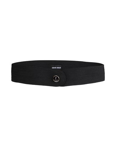 Giorgio Armani Woman Belt Black Size 32 Acetate In Black