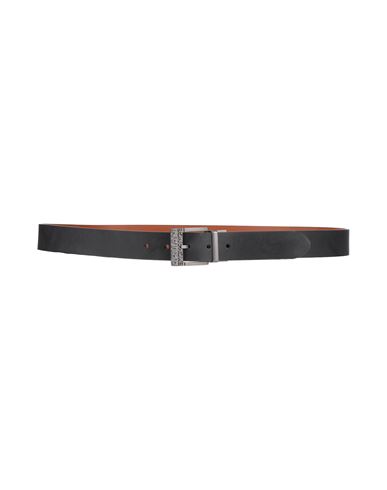 Armani Exchange Man Belt Black Size Onesize Regenerated Leather, Cow Leather In Black