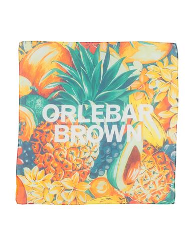 Orlebar Brown Woman Scarf Orange Size - Cotton, Silk
