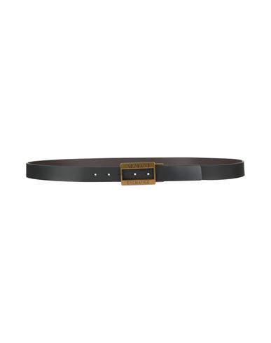 Armani Exchange Man Belt Black Size Onesize Cow Leather, Regenerated Leather In Black