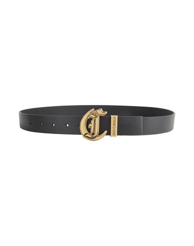 Just Cavalli Woman Belt Black Size 36 Calfskin In Black