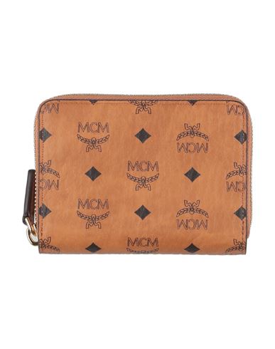 Mcm Woman Wallet Tan Size - Leather In Brown