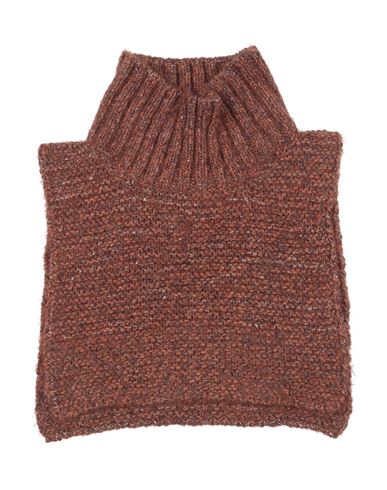 Fabiana Filippi Woman Scarf Brown Size S Virgin Wool, Mohair Wool, Polyamide, Polyester, Silk In Brown