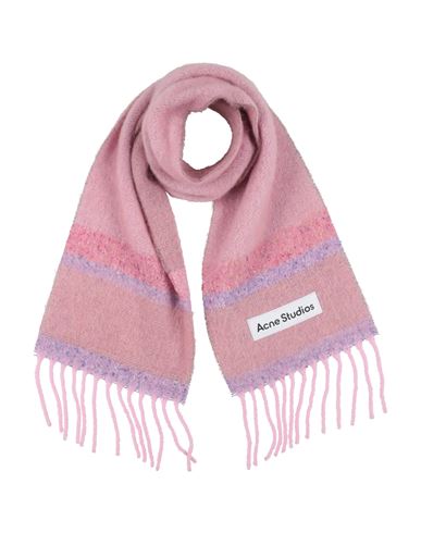 Acne Studios Woman Scarf Pink Size - Alpaca Wool, Nylon, Mohair Wool, Wool, Silk