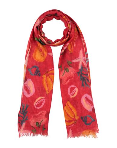 Farm Rio Woman Scarf Red Size - Acrylic In Red
