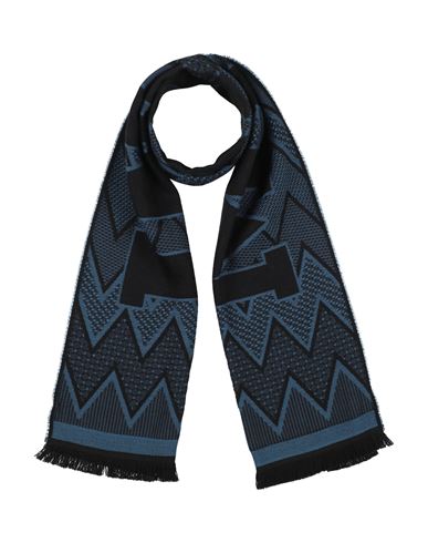 Missoni Man Scarf Navy Size - Wool, Acrylic In Blue