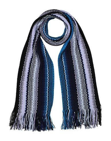 Missoni Man Scarf Black Size - Wool, Acrylic In Blue