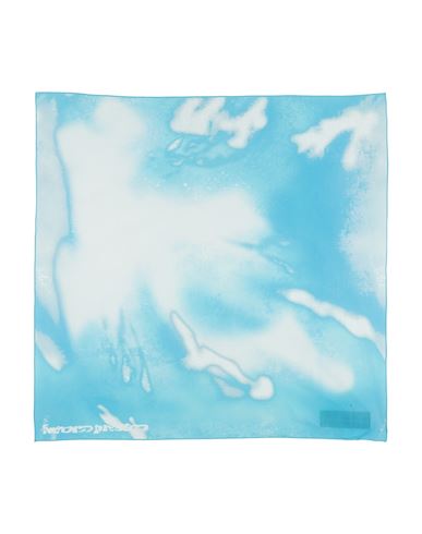 Heron Preston Woman Scarf Sky Blue Size - Cotton In Blue