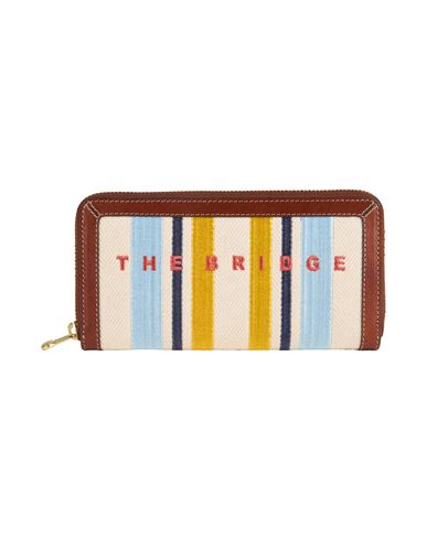 The Bridge Woman Wallet Brown Size - Cow Leather, Textile Fibers In Multi