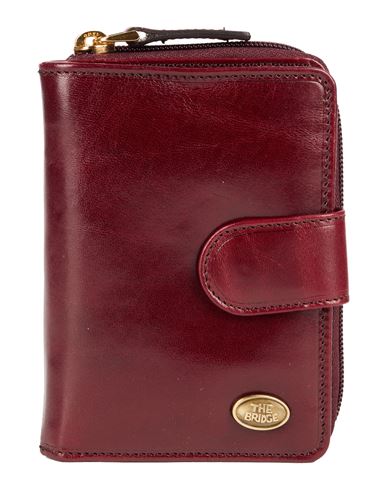 The Bridge Woman Wallet Burgundy Size - Leather In Red