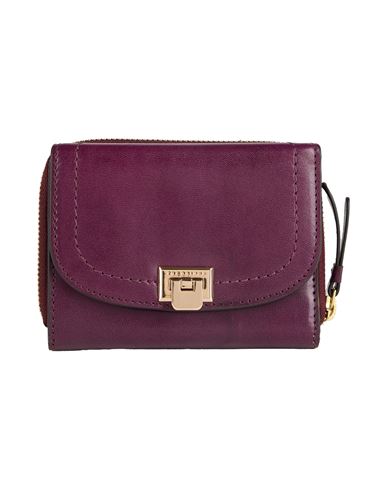 The Bridge Woman Wallet Dark Purple Size - Cow Leather In Brown