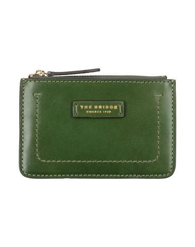 The Bridge Woman Cardholder Military Green Size - Cow Leather In Green