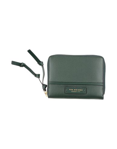 The Bridge Woman Wallet Dark Green Size - Cow Leather In Green