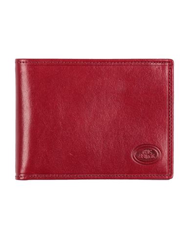 The Bridge Man Wallet Brick Size - Leather In Red