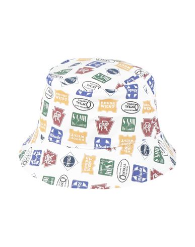 Rhude Trucker-print Bucket Hat In White