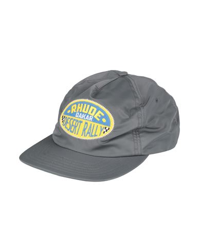 Rhude Man Hat Grey Size Onesize Nylon, Polyester, Cotton In Gray