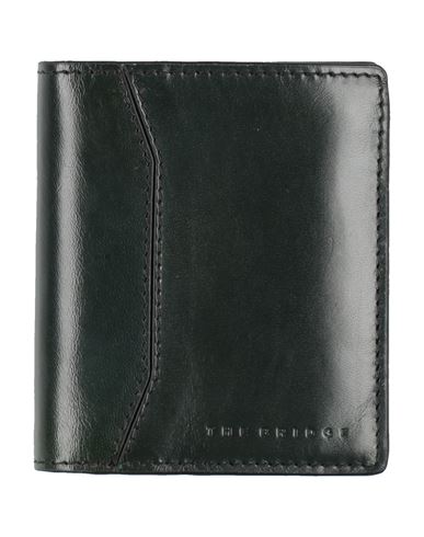 The Bridge Man Wallet Dark Green Size - Cow Leather In Green