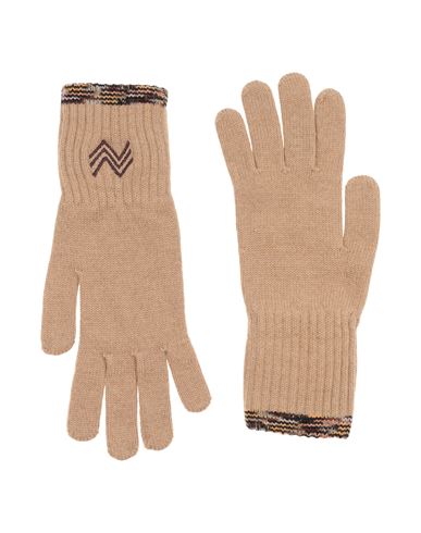 Missoni Woman Gloves Beige Size Onesize Wool In Brown