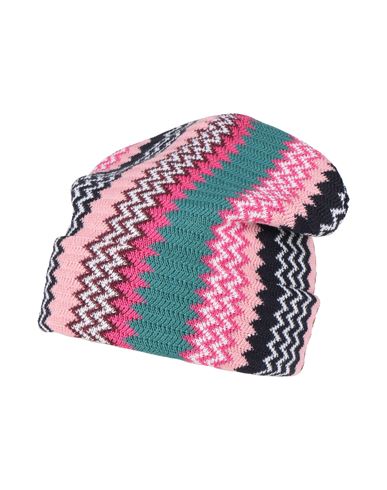 Missoni Woman Hat Pink Size Onesize Wool, Acrylic In Multi