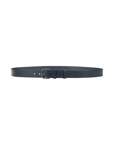 The Bridge Man Belt Midnight Blue Size 43 Leather In Green