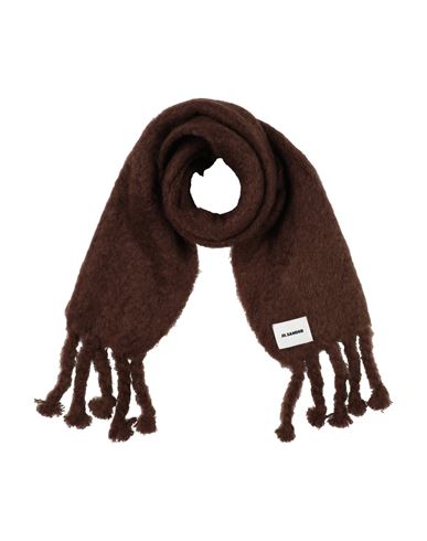 Jil Sander Woman Scarf Brown Size - Mohair Wool, Wool, Polyamide