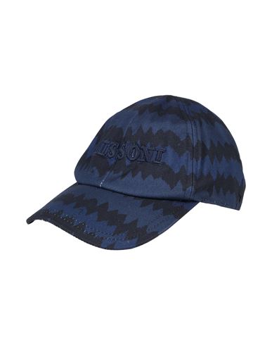 Missoni Man Hat Navy Size Onesize Cotton In Blue