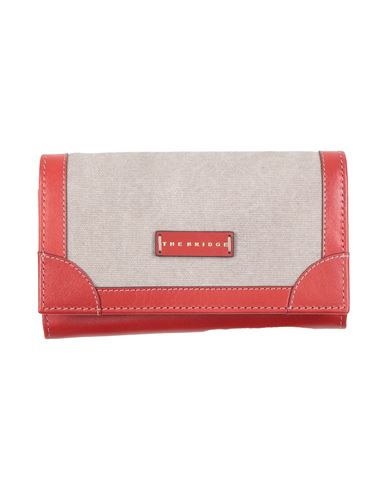 The Bridge Woman Wallet Red Size - Cotton, Cow Leather In Red