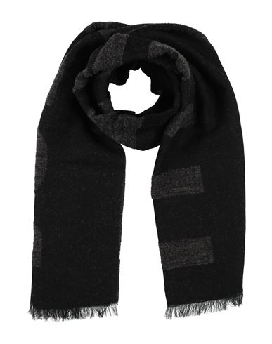 Just Cavalli Man Scarf Black Size - Acrylic, Viscose, Wool, Modal, Polyamide In Black