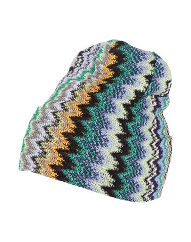 Missoni Man Hat Yellow Size Onesize Viscose, Cotton In Multi