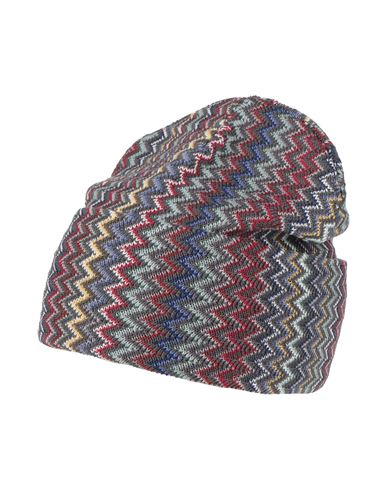 Missoni Man Hat Grey Size Onesize Wool, Acrylic In Multi
