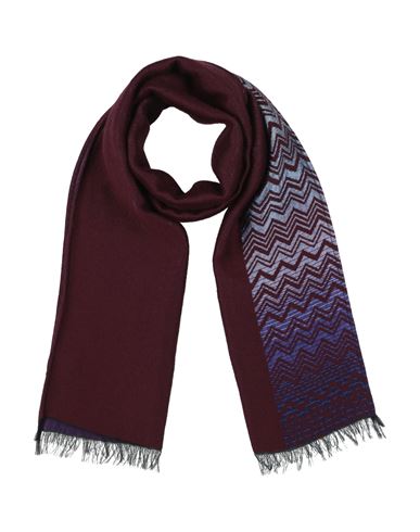 Missoni Woman Scarf Plum Size - Wool, Acrylic, Polyester, Modal In Brown
