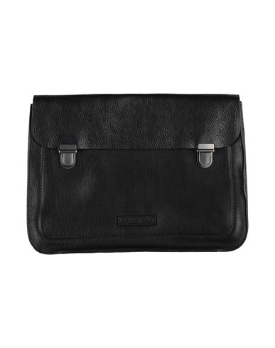 The Bridge Man Document Holder Black Size - Leather In Black