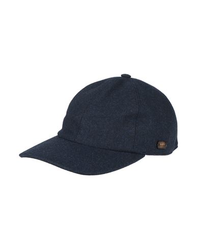 Moorer Man Hat Navy Size Xl Wool In Blue