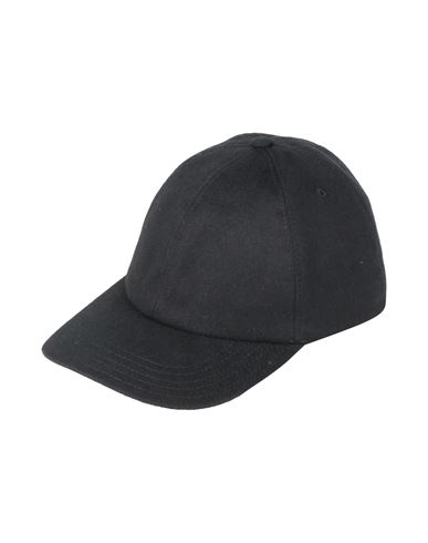 Agnona Man Hat Black Size L Silk, Cashmere In Black